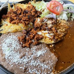 Cocina Sabores & Catering - Ranchera breakfast with chorizo. Delicious.