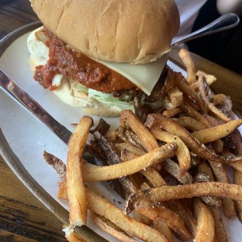 Fred's Texas Cafe - Western Center  - Diablo Burger And Fries $17 - Burgers Near Me - Fort Worth, Texas
