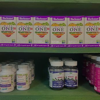 Natures Cornucopia - a variety of vitamins on a shelf - Health Markets Near Me - Sidney, Ohio