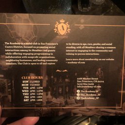 About the club About the club