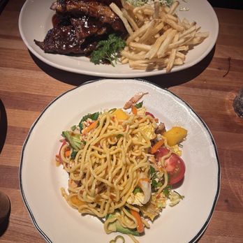 Houston's Restaurant - Pan-Asian Noodle Salad and Knife & Fork Barbecue Ribs. - Steakhouses Near Me - Pasadena, California Houston's Restaurant - Pan-Asian Noodle Salad and Knife & Fork Barbecue Ribs. - Steakhouses Near Me - Pasadena, California