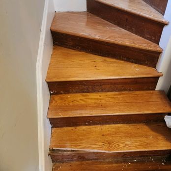 Atlant Moving & Storage - Broken wood steps from the attempted move - Movers Near Me