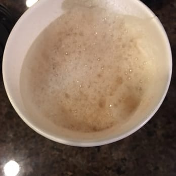 Plum Coffee - This was my horrible cappuccino that the milk was scorched... Burned milk smells terrible . - Coffee & Tea Near Me - Cypress, Texas