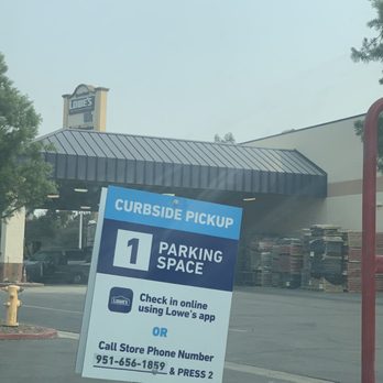 Lowe's Home Improvement - View from curbside pick up - Hardware Stores Near Me - Moreno Valley, California