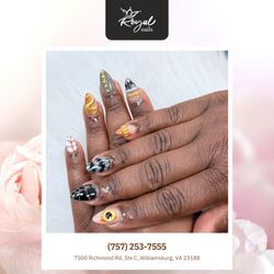 Royal Nail - Exotic mix of animal prints, golden snakes, and tribal patterns. A fierce, artistic set for a standout finish.  Book your set now!