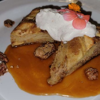 Copper Spoon - Seasonal Apple Dessert with Glazed Nuts and Bourbon Caramel Sauce - American Near Me - Fort Wayne, Indiana