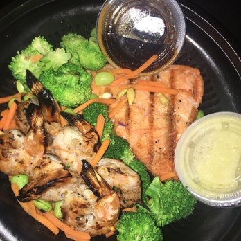 Offerdahl's Off-The-Grill - Shrimp , salmon and veggies ( very bland and dry) - Sandwiches Near Me - Weston, Florida Offerdahl's Off-The-Grill - Shrimp , salmon and veggies ( very bland and dry) - Sandwiches Near Me - Weston, Florida