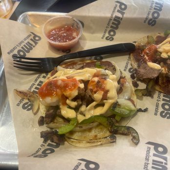 Los Primos - Surf and turf tacos!  Excellent! - Mexican Near Me - Perris, California