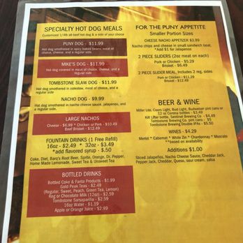 Puny John's BBQ - Menu - Barbeque Near Me - Tombstone, Arizona Puny John's BBQ - Menu - Barbeque Near Me - Tombstone, Arizona