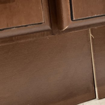 World Kitchens & Granite - Uneven doors scratches everywhere, floor kick not finished. - Kitchen & Bath Near Me - west palm beach, Florida World Kitchens & Granite - Uneven doors scratches everywhere, floor kick not finished. - Kitchen & Bath Near Me - west palm beach, Florida