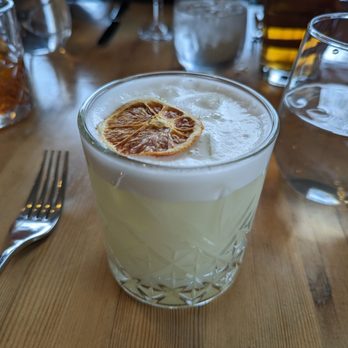 The Juniper Bistro - Cute whiskey sour with local whiskey - Canadian (New) Near Me - Banff, Alberta The Juniper Bistro - Cute whiskey sour with local whiskey - Canadian (New) Near Me - Banff, Alberta