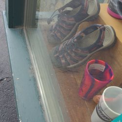 Footsloggers - My Keens in the back of the photo. My 4th pair!