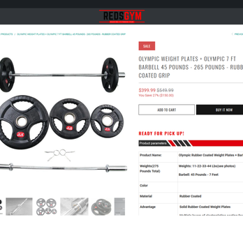 RedsGym - this is his site selling the same set for $399.99 without the 5lb plates - Fitness/Exercise Equipment Near Me RedsGym - this is his site selling the same set for $399.99 without the 5lb plates - Fitness/Exercise Equipment Near Me