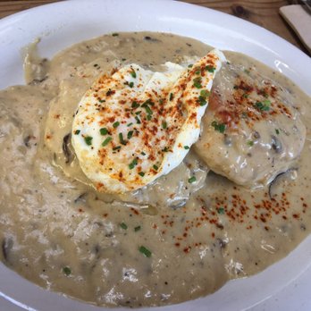 Pine State Biscuits - Moneyball. Vegetarian gravy over a biscuit with an egg on top. :) - Southern Near Me - Portland, Oregon Pine State Biscuits - Moneyball. Vegetarian gravy over a biscuit with an egg on top. :) - Southern Near Me - Portland, Oregon