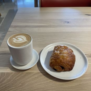 Tomat - Chocolate croissant and flat white - so good! - New American Near Me - Los Angeles, California Tomat - Chocolate croissant and flat white - so good! - New American Near Me - Los Angeles, California