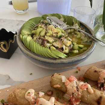 Kala Truck - Appetizers: ceviche and taquitos - Mexican Near Me