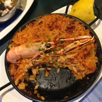 Casa Guinart - Sorry for this half-eaten paella photo...but it was REALLY good. - Tapas Bars Near Me - Barcelona, B
