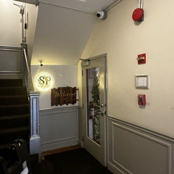 Sampannee Thai - Once you go up the stairs, this is the main entrance - Thai Near Me - Washington, DC, District of Columbia