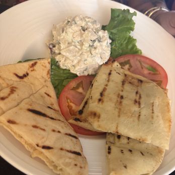 Vic's On the River - Chicken Salad-with Naan bread - Seafood Near Me - Savannah, Georgia
