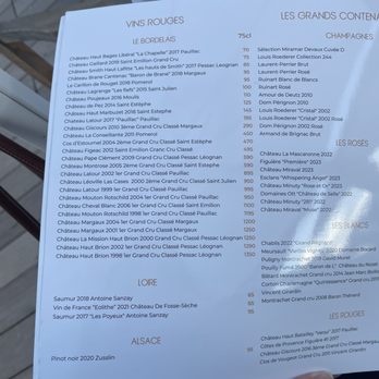 Miramar Plage - Wine menu - Seafood Near Me - Cannes, 06