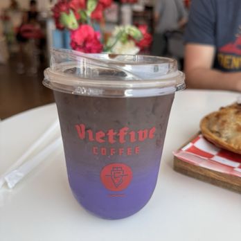 Vietfive Coffee - Chicago - Delicious Vietfive Iced Ube Latte - Coffee & Tea Near Me - Chicago, Illinois