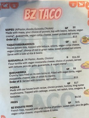 Menu photo 8 BZ Taco Redlands, CA Menu photo 8 BZ Taco Redlands, CA