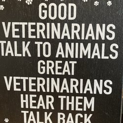 Mt Olive Veterinary Hospital - This says it all