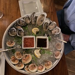 Oysters and clams on the half shell! Second time we went they are, so it's pretty decent!