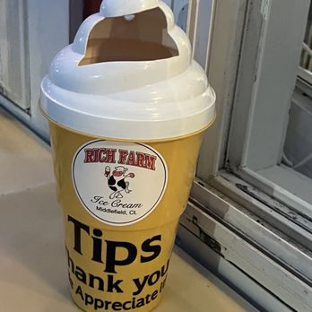 Rich Farm Ice Cream - Tip container - Ice Cream & Frozen Yogurt Near Me - Middlefield, Connecticut Rich Farm Ice Cream - Tip container - Ice Cream & Frozen Yogurt Near Me - Middlefield, Connecticut