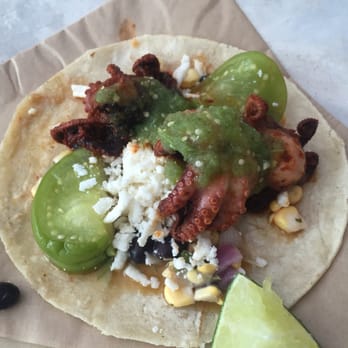 Vida Taco Bar - Chipotle Marinated Octopus, 1 taco with corn tortilla $5.50. Do you see those hunkin baby octopus? Tender, great flavor. - Tacos Near Me - Annapolis, Maryland Vida Taco Bar - Chipotle Marinated Octopus, 1 taco with corn tortilla $5.50. Do you see those hunkin baby octopus? Tender, great flavor. - Tacos Near Me - Annapolis, Maryland