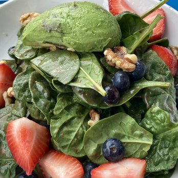Irregardless Cafe - Strawberry salad- vegan - New American Near Me - Raleigh, North Carolina