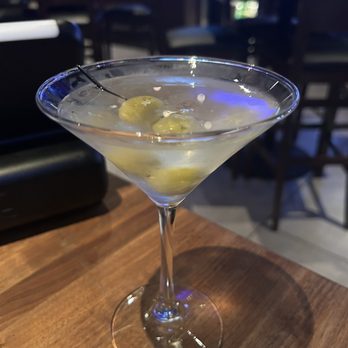 Yard House - Extra Dirty Martini with bleu cheese stuffed olives and Tito's - New American Near Me - Boca Raton, Florida