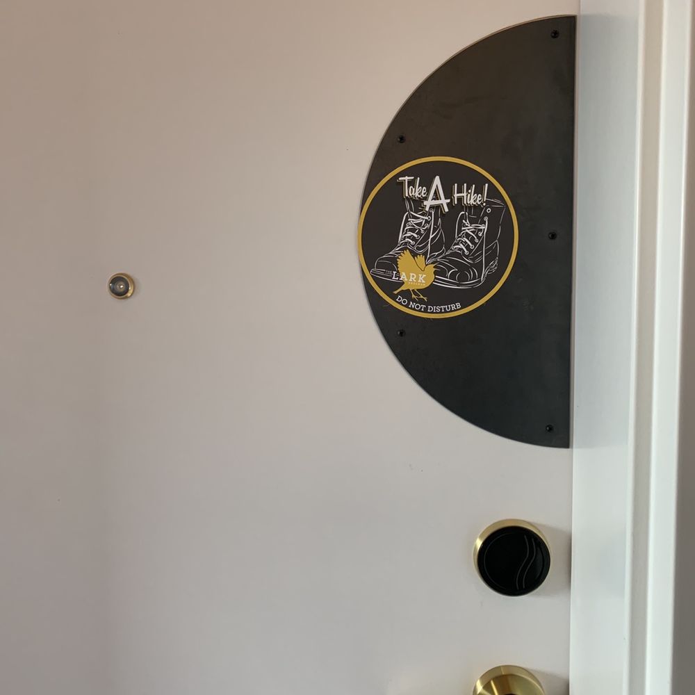 The LARK - All in the details! "Do not disturb" sign. - Hotels Near Me - Bozeman, Montana The LARK - All in the details! "Do not disturb" sign. - Hotels Near Me - Bozeman, Montana