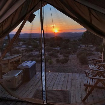 Under Canvas Moab - Being able to catch the sunrise over Arches National Park every morning was something I'll never forget! - Campgrounds Near Me - Moab, Utah Under Canvas Moab - Being able to catch the sunrise over Arches National Park every morning was something I'll never forget! - Campgrounds Near Me - Moab, Utah