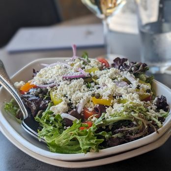 Stout’s Signature - Mediterranean salad- Full size - Pizza Near Me - Fredericksburg, Texas Stout’s Signature - Mediterranean salad- Full size - Pizza Near Me - Fredericksburg, Texas