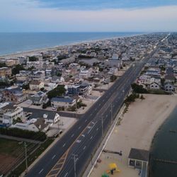 Ariel view of the bay beach