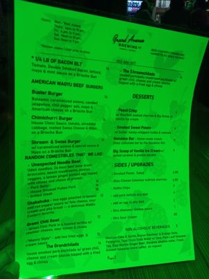 Menu photo 2 Grand Avenue Brewing Phoenix, AZ Menu photo 2 Grand Avenue Brewing Phoenix, AZ