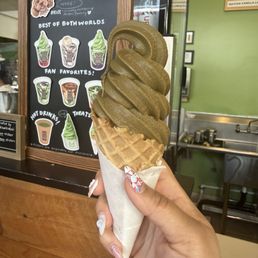 Hojicha Soft Serve