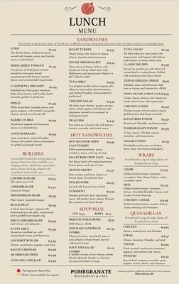 Menu photo 5 Pomegranate Restaurant Aurora, IL