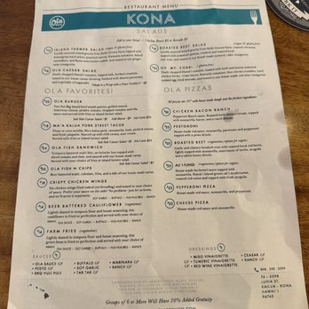 Ola Brew - Menu - Breweries Near Me - Kailua-kona, Hawaii Ola Brew - Menu - Breweries Near Me - Kailua-kona, Hawaii