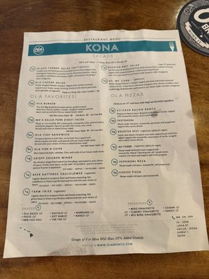 Menu photo 1 Ola Brew Kailua-kona, HI Menu photo 1 Ola Brew Kailua-kona, HI