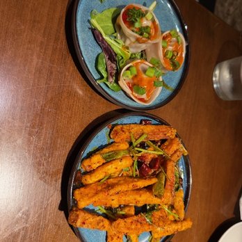Peter Chang - Dry Fried Eggplant & Chili Oil Pork &Shrimp Wonton - Chinese Near Me - King of Prussia, Pennsylvania