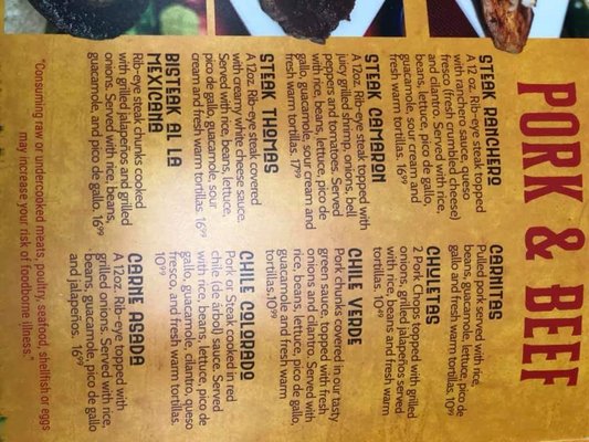 Menu photo 5 Casa Carlos Prescott, AR