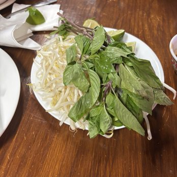 Pho Today - Add in's for Pho (Basil, Lime, Bean Sprouts and Jalapeño) - Vietnamese Near Me - Jacksonville, Florida