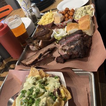 Slow Hand BBQ - 3 meat combo with a side of brisket nachos - Barbeque Near Me - Pleasant Hill, California Slow Hand BBQ - 3 meat combo with a side of brisket nachos - Barbeque Near Me - Pleasant Hill, California