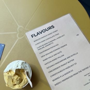 Giapo - Menu and the two scoop cup - Desserts Near Me - Auckland, AUK
