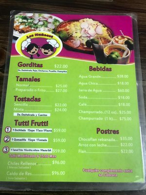 Menu photo 3 Los Muñecos Tijuana, BCN