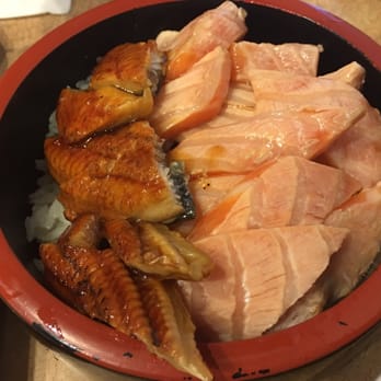 Musashi's - Eel and seared salmon bowl - Japanese Near Me - Bellevue, Washington Musashi's - Eel and seared salmon bowl - Japanese Near Me - Bellevue, Washington