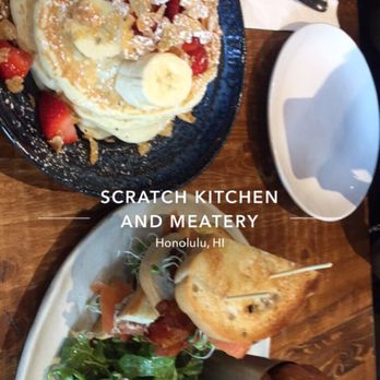 Scratch Kitchen - Milk cereal pancake and Salmon BLT. - Breakfast & Brunch Near Me - Honolulu, Hawaii