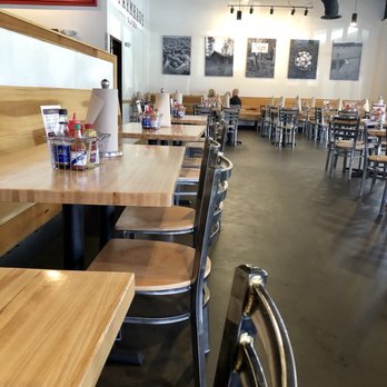 Farmhaus Burger - Peek inside seating area - Burgers Near Me - Augusta, Georgia Farmhaus Burger - Peek inside seating area - Burgers Near Me - Augusta, Georgia